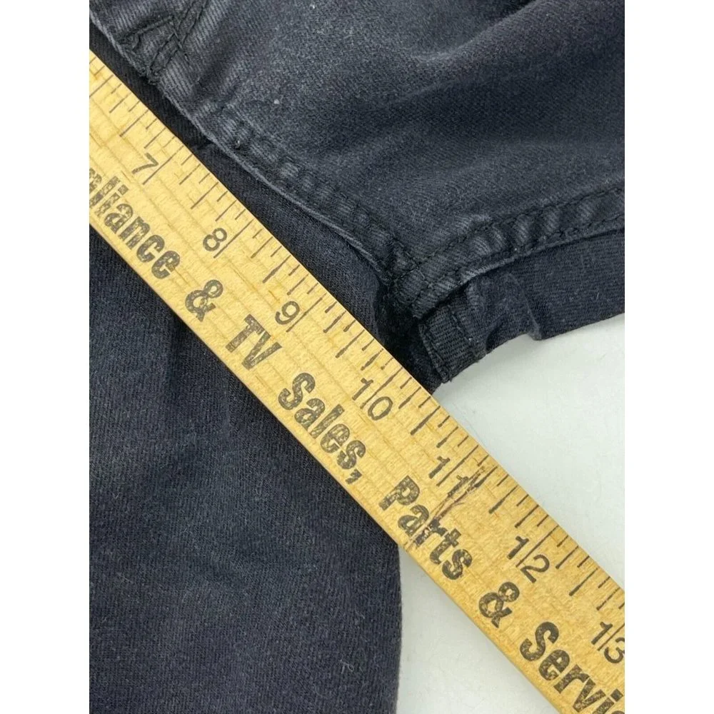 Calvin Klein Skinny Narrow Leg Women's Black Denim Button Fly Jeans Size 32Wx29